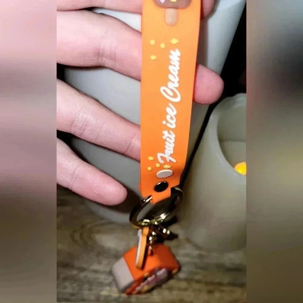 Orange Cream Ice Cream Key Charm NWOT - Picture 2 of 6